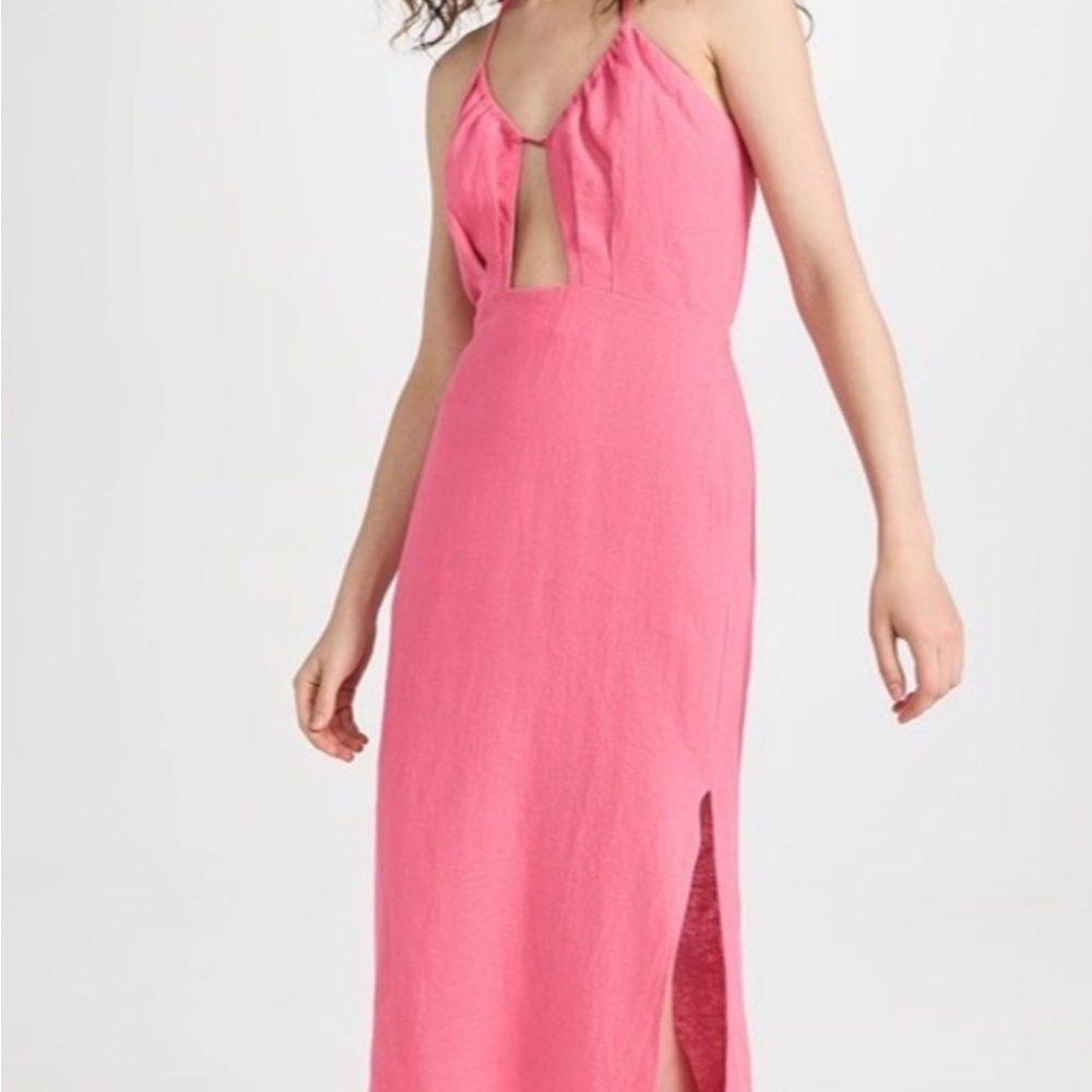 HEVRON pink midi dresss. Originally $425